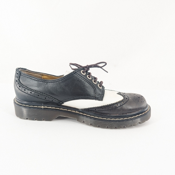 Vintage 90s Candies Wingtip Oxfords Black and White Size 7 - Picture 7 of 10